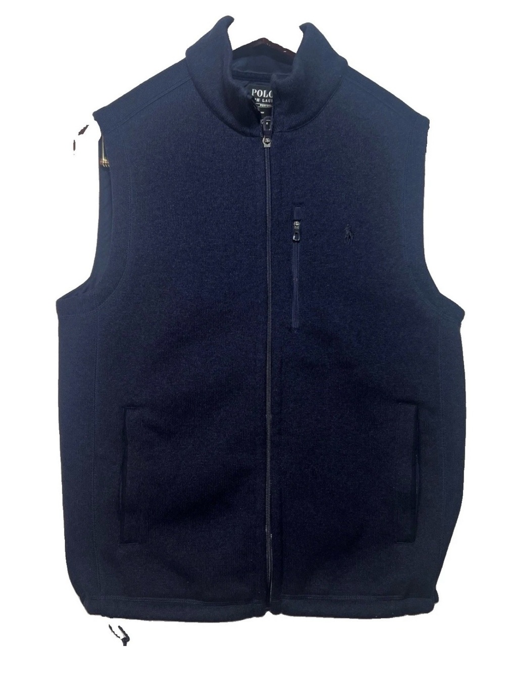 Polo Ralph Lauren Performance Men’s Navy Blue Full Zip Sweater Fleece Vest M